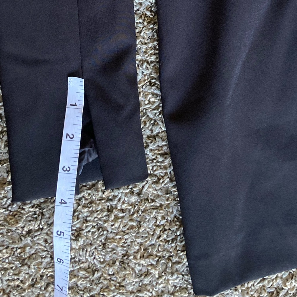 JouJou by Badgley Mischka Black Tuxedo Blazer Romper Size 0 Rhinestone Trim - Picture 13 of 16